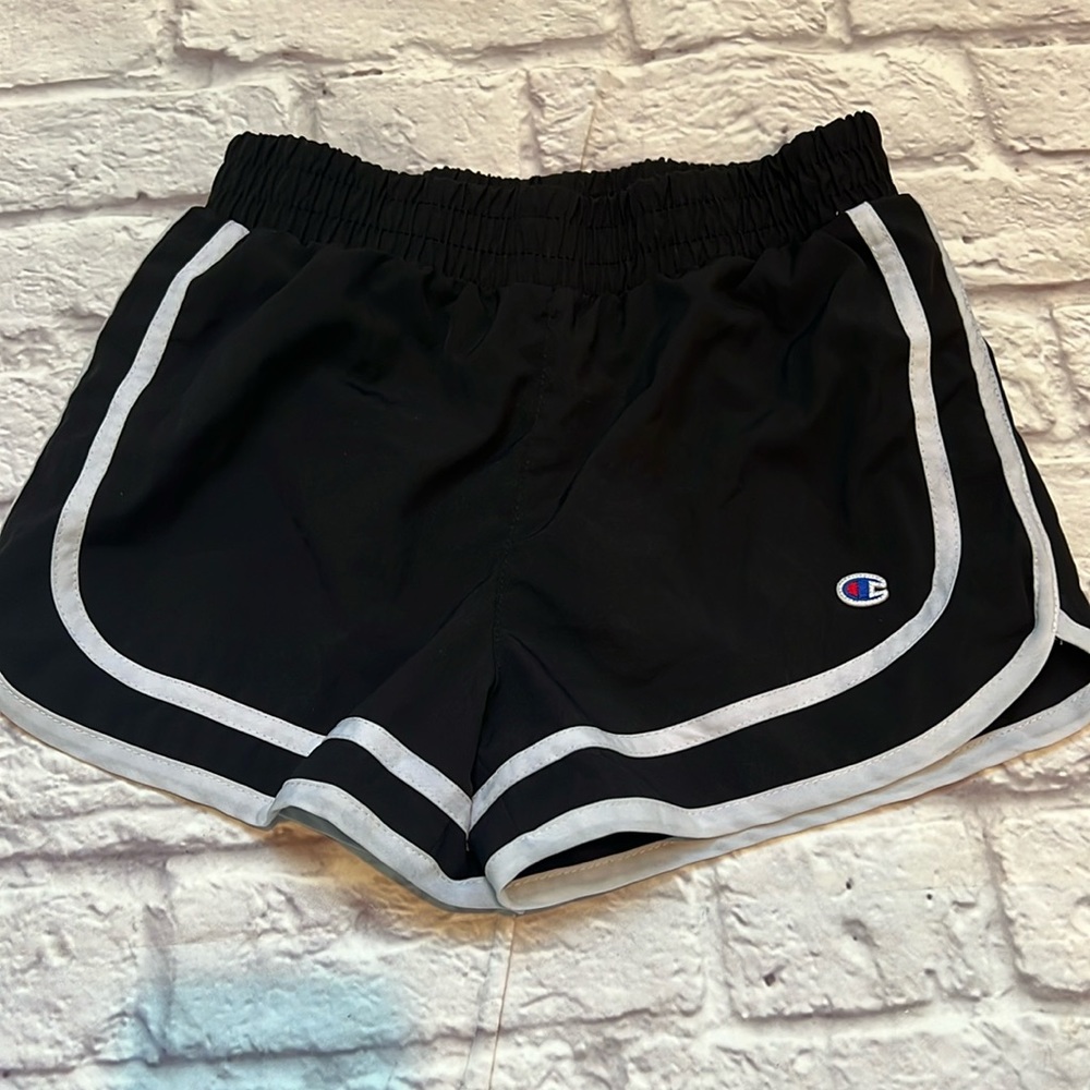 Champion Girls black athletic shorts 10/12